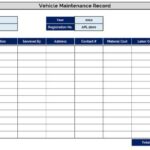 Best Free Fleet Maintenance Spreadsheet Excel | Fleet Service Logs